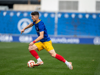 Almpanis of FC Andorra is in action during the Primera RFEF 2024-2025 match between FC Andorra and Barakaldo CF at Estadi Nacional in Andorr...