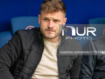 Ferran Costa, coach of FC Andorra, looks on during the Primera RFEF 2024-2025 match between FC Andorra and Barakaldo CF at Estadi Nacional i...