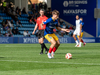 Ivan Rodriguez of FC Andorra is in action during the Primera RFEF 2024-2025 match between FC Andorra and Barakaldo CF at Estadi Nacional in...