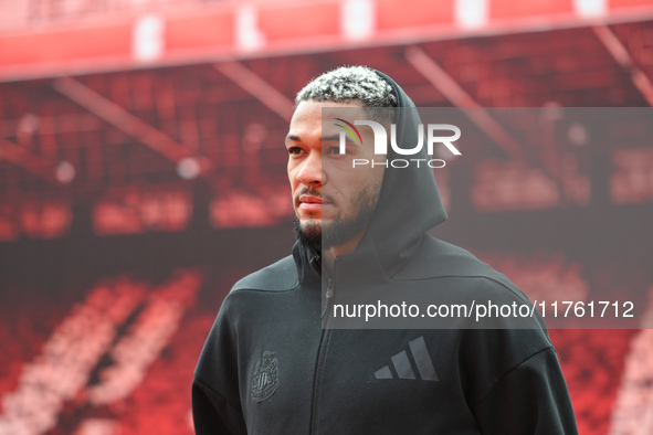 Joelinton of Newcastle United participates in the Premier League match between Nottingham Forest and Newcastle United at the City Ground in...