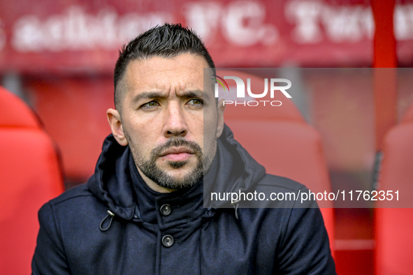 AFC Ajax Amsterdam trainer Francesco Fariolo is present during the match between Twente and Ajax at the Grolsch Veste stadium for the Dutch...