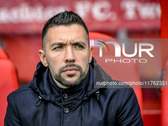 AFC Ajax Amsterdam trainer Francesco Fariolo is present during the match between Twente and Ajax at the Grolsch Veste stadium for the Dutch...