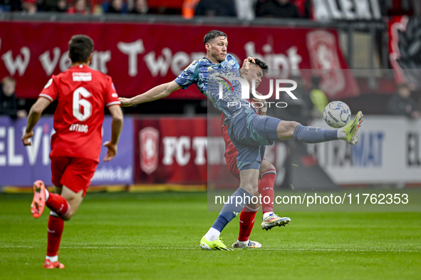 AFC Ajax Amsterdam forward Wout Weghorst plays during the match between Twente and Ajax at the Grolsch Veste stadium for the Dutch Eredivisi...