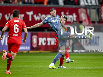 AFC Ajax Amsterdam forward Wout Weghorst plays during the match between Twente and Ajax at the Grolsch Veste stadium for the Dutch Eredivisi...