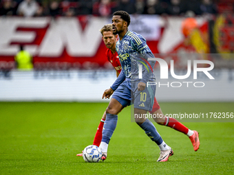 AFC Ajax Amsterdam forward Chuba Akpom plays during the match between Twente and Ajax at the Grolsch Veste stadium for the Dutch Eredivisie...