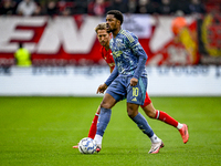 AFC Ajax Amsterdam forward Chuba Akpom plays during the match between Twente and Ajax at the Grolsch Veste stadium for the Dutch Eredivisie...