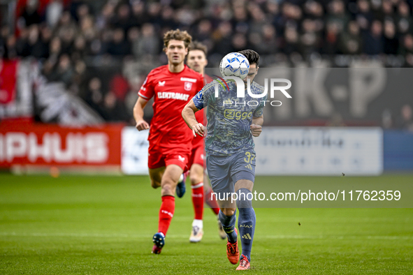 AFC Ajax Amsterdam defender Josip Sutalo plays during the match between Twente and Ajax at the Grolsch Veste stadium for the Dutch Eredivisi...