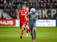 AFC Ajax Amsterdam defender Josip Sutalo plays during the match between Twente and Ajax at the Grolsch Veste stadium for the Dutch Eredivisi...