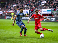 AFC Ajax Amsterdam defender Josip Sutalo and FC Twente midfielder Youri Regeer play during the match between Twente and Ajax at the Grolsch...