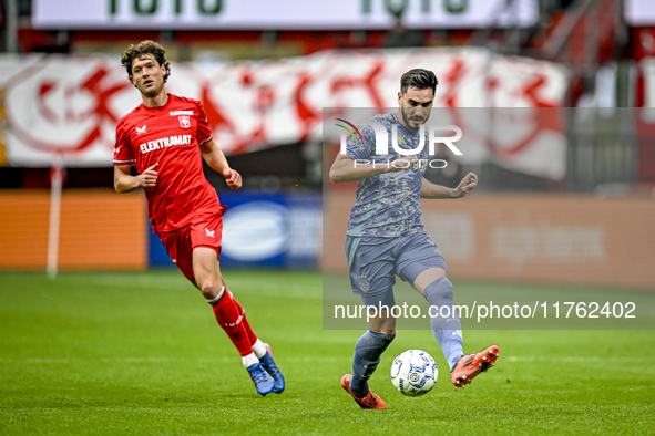 AFC Ajax Amsterdam defender Josip Sutalo plays during the match between Twente and Ajax at the Grolsch Veste stadium for the Dutch Eredivisi...