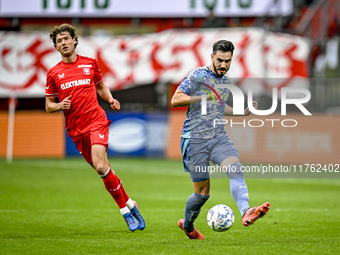 AFC Ajax Amsterdam defender Josip Sutalo plays during the match between Twente and Ajax at the Grolsch Veste stadium for the Dutch Eredivisi...