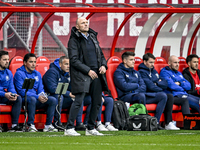 FC Twente trainer Joseph Oosting is present during the match between Twente and Ajax at the Grolsch Veste stadium for the Dutch Eredivisie s...