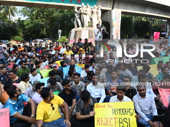 Activists of the Bangladesh Nationalist Party's student unit stage a protest rally determined to foil the Bangladesh Awami League's bid to h...