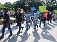 Activists of the Bangladesh Nationalist Party's student unit stage a protest rally determined to foil the Bangladesh Awami League's bid to h...