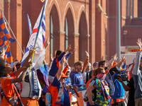 Cincinnati supporters are seen before the start of the 2024 MLS Cup Playoffs Round One match between FC Cincinnati and New York City FC at T...