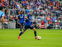 Luca Orellano of Cincinnati is seen during the 2024 MLS Cup Playoffs Round One match between FC Cincinnati and New York City FC at TQL Stadi...