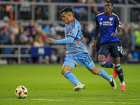 Alonso Martinez of New York City FC is seen during the 2024 MLS Cup Playoffs Round One match between FC Cincinnati and New York City FC at T...