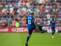 Luciano Acosta is seen during the 2024 MLS Cup Playoffs Round One match between FC Cincinnati and New York City FC at TQL Stadium in Cincinn...