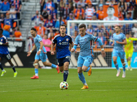 Mitja Ilenic of New York City appears during the 2024 MLS Cup Playoffs Round One match between FC Cincinnati and New York City FC at TQL Sta...