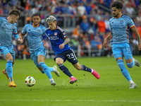 During the 2024 MLS Cup Playoffs Round One match between FC Cincinnati and New York City FC at TQL Stadium in Cincinnati, Ohio, on November...