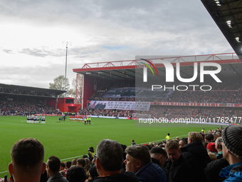 A minute's silence takes place ahead of the Premier League match between Nottingham Forest and Newcastle United at the City Ground in Nottin...