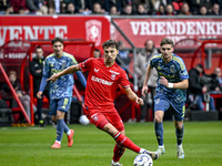 FC Twente midfielder Youri Regeer plays during the match between Twente and Ajax at the Grolsch Veste stadium for the Dutch Eredivisie seaso...