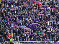 Supporters of ACF Fiorentina during the Italian Serie A football match between ACF Fiorentina and Hellas Verona FC ,on November 10 , 2024 at...