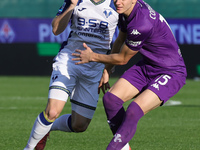 Pietro Comuzzo of ACF Fiorentina controls the ball during the Italian Serie A football match between ACF Fiorentina and Hellas Verona FC ,on...