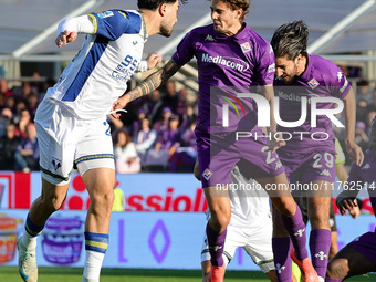 Andrea Colpani of ACF Fiorentina controls the ball during the Italian Serie A football match between ACF Fiorentina and Hellas Verona FC ,on...