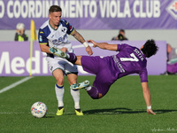 the Italian Serie A football match between ACF Fiorentina and Hellas Verona FC ,on November 10 , 2024 at the Artemio-Franchi stadium in Flor...