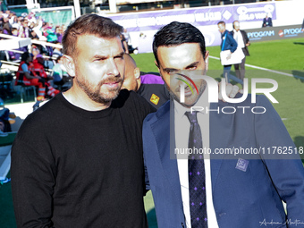 the Italian Serie A football match between ACF Fiorentina and Hellas Verona FC ,on November 10 , 2024 at the Artemio-Franchi stadium in Flor...