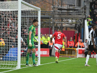 Murillo of Nottingham Forest celebrates after scoring a goal to make it 1-0 during the Premier League match between Nottingham Forest and Ne...