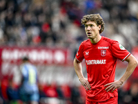 FC Twente forward Sam Lammers plays during the match between Twente and Ajax at the Grolsch Veste stadium for the Dutch Eredivisie season 20...