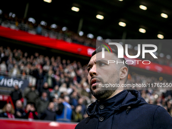 AFC Ajax Amsterdam trainer Francesco Fariolo is present during the match between Twente and Ajax at the Grolsch Veste stadium for the Dutch...