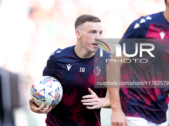 Lewis Ferguson of Bologna FC looks on during the Serie A Enilive match between AS Roma and Bologna FC at Stadio Olimpico on November 10, 202...