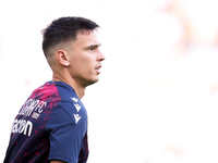 Nikola Moro of Bologna FC looks on during the Serie A Enilive match between AS Roma and Bologna FC at Stadio Olimpico on November 10, 2024 i...