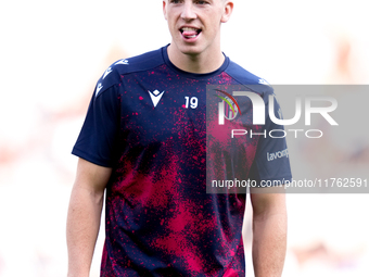 Lewis Ferguson of Bologna FC looks on during the Serie A Enilive match between AS Roma and Bologna FC at Stadio Olimpico on November 10, 202...