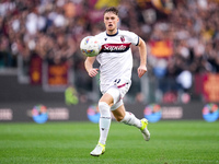 Sam Beukema of Bologna FC during the Serie A Enilive match between AS Roma and Bologna FC at Stadio Olimpico on November 10, 2024 in Rome, I...