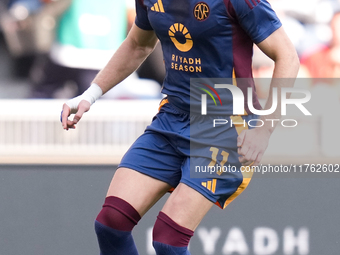 Artem Dovbyk of AS Roma during the Serie A Enilive match between AS Roma and Bologna FC at Stadio Olimpico on November 10, 2024 in Rome, Ita...