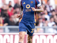 Gianluca Mancini of AS Roma during the Serie A Enilive match between AS Roma and Bologna FC at Stadio Olimpico on November 10, 2024 in Rome,...