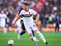 Sam Beukema of Bologna FC during the Serie A Enilive match between AS Roma and Bologna FC at Stadio Olimpico on November 10, 2024 in Rome, I...