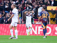 Riccardo Orsolini of Bologna FC looks dejected during the Serie A Enilive match between AS Roma and Bologna FC at Stadio Olimpico on Novembe...