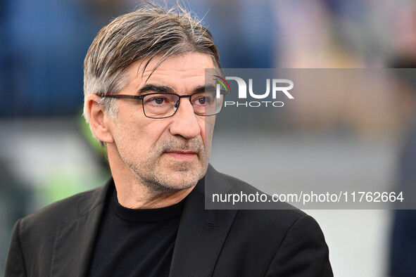 Ivan Juric coaches A.S. Roma during the 12th day of the Serie A Championship between A.S. Roma and Bologna F.C. at the Olympic Stadium in Ro...