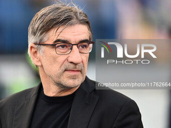 Ivan Juric coaches A.S. Roma during the 12th day of the Serie A Championship between A.S. Roma and Bologna F.C. at the Olympic Stadium in Ro...