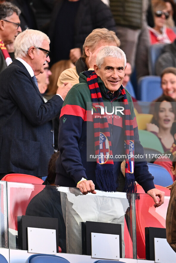 Pier Ferdinando Casini attends the 12th day of the Serie A Championship between A.S. Roma and Bologna F.C. at the Olympic Stadium in Rome, I...