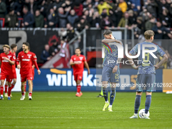 AFC Ajax Amsterdam forward Wout Weghorst feels disappointed after the goal by FC Twente midfielder Michel Vlap makes the score 2-1 during th...