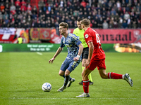 AFC Ajax Amsterdam midfielder Kenneth Taylor plays during the match between Twente and Ajax at the Grolsch Veste stadium for the Dutch Eredi...