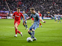 AFC Ajax Amsterdam midfielder Kenneth Taylor plays during the match between Twente and Ajax at the Grolsch Veste stadium for the Dutch Eredi...