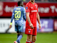 FC Twente midfielder Michel Vlap feels disappointed after AFC Ajax Amsterdam forward Bertrand Traore scores to make it 2-2 during the match...