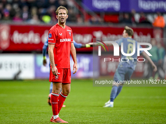 FC Twente midfielder Michel Vlap feels disappointed after AFC Ajax Amsterdam forward Bertrand Traore scores to make it 2-2 during the match...